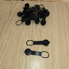 Pv2081 24/7partsinc Pack 12 Black Plastic Cap Acme Propane Tank Fill Valve - 20# 30# 40# Caps