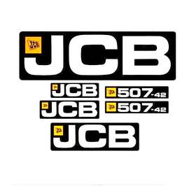 Jcb-507-42 3m Jcb 507-42 Telehandler Forklift Reach Boom Decal Set Sticker Kit Jcb507 - 42all