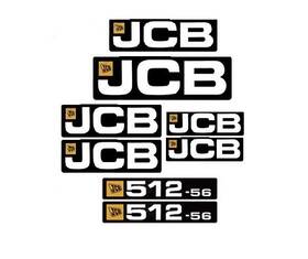 Jcb-512 3m Jcb 512-56 Telehandler Forklift Reach Boom Decal Set Sticker Kit Jcb512 - 56 All