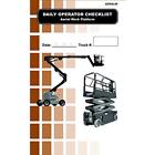 70-1079 701079 Forklifts Replacement Checklist Caddy For Aerial Work Platform