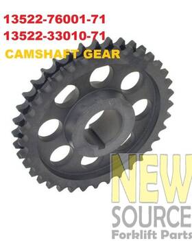 13522-76001-71 Aftermarket 13522-33010-71 Toyota 4y Forklift Camshaft Gear