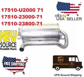 Aftermarket 17510-u2000-74 17510-u2000-71 17510-23800-71 Toyota Forklift Muffler 5 Series