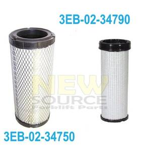 3eb-02-34790 Aftermarket 3eb-02-34750 Komatsu Outer Inner Air Filter Fa017 Fa096