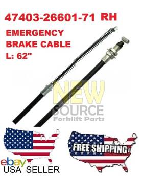 47403-26601-71 Aftermarket Emercency Brake Cable Toyota Forklift 62 Inch Long Rh 8 Series