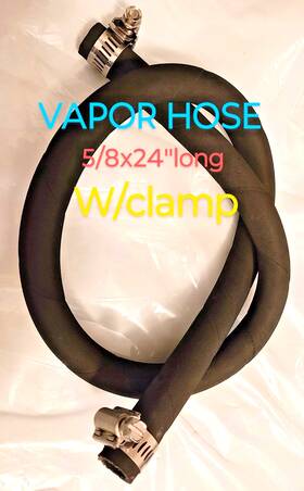 Aftermarket 5/8x24 Forklift Lpg Vapor Hose Universal With Clamp 5/8x 24 Inch Long High Quality