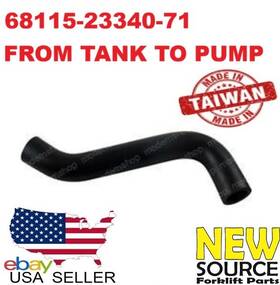 68115-23340-71 Aftermarket 68115-23340 Hydraulic Hose Toyota Forklifts From Tank To Pump Low Pressure