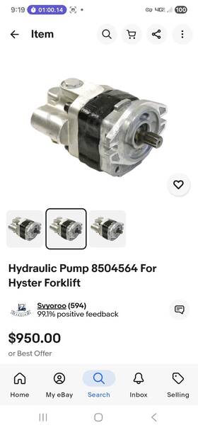 8504564 Aftermarket Hydraulic Pump For Hyster
