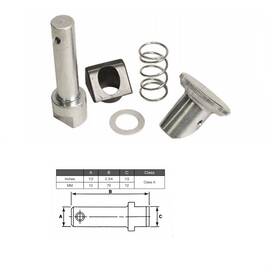 Fpk-4734 Aftermarket Set Of 2 Forklift Fork Pin Kit Class 70mm