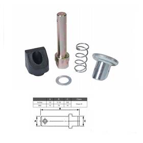 Fpk-4736 Aftermarket Set Of 2 Forklift Fork Pin Kit Class 3 79mm