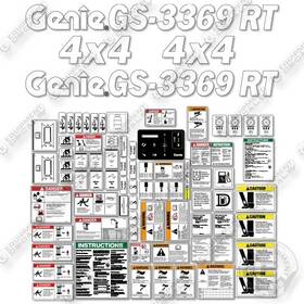 Gs-3669 Aftermarket Fits Genie Rt Decal Kit Scissor Lift - 7 Year Outdoor 3m Vinyl