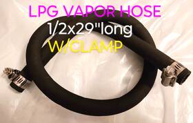Hose29 Aftermarket Forklift Lpg Vapor Hose Universal With Clamp 1/2x29 Inch Long Usa Quality