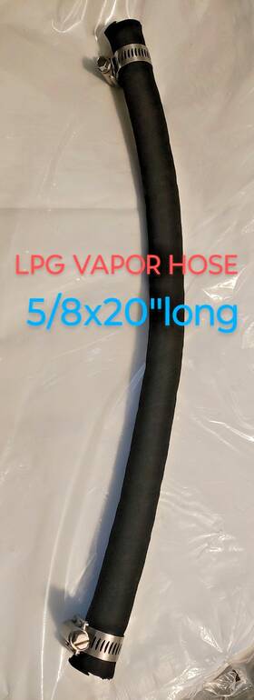 Hose5 Aftermarket Hose5/8x20 Forklift Lpg Vapor Hose Universal With Clamp 5/8x 20 Inch Long Usa High Quality
