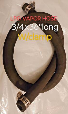 Lpg36x3 Aftermarket Lpg36x3/4 Forklift Lpg Vapor Hose Universal With Clamp 3/4x 36 Inch Long High Quality