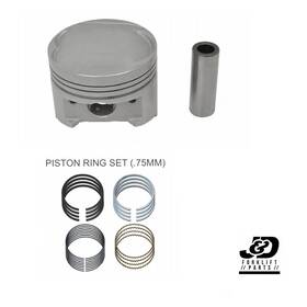 Md194658 Aftermarket Mitsubishi 4g64 Engine Piston And Pin Set .75mm Forklift Of 4