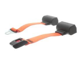 Sy1945-org Aftermarket Universal Seat - Belt Dual Retractor Orange 110 Inch