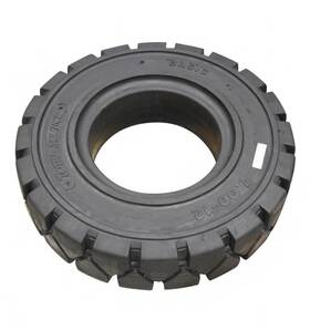 Syts700x12x5t-e Aftermarket Forklift Tire 7.00-12 5in Rim Solid Pneumatic Black Traction