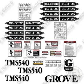 Tms540 Aftermarket Fits Grove Decal Kit Crane- 7 Year Outdoor 3m Vinyl