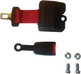 X004gvs6pl Aftermarket Universal Forklift Seat Belt Buckle Retractable Red Safety Color 46 Inch