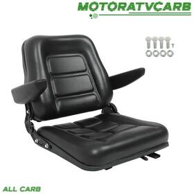 Mot3734062 All-carb Universal Forklift Seat Tractor Foldable Adjustable Back And Armrest