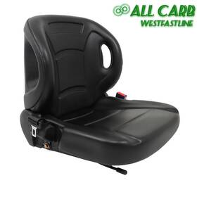 Wsl1127552 All-carb New Molded For Toyota Forklift Seat With Seatbelt And Switch Adjustable Backrest