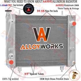 Yt580039800 Alloyworks Aluminum Radiator For Yale Forklift 580039800 5800398-00