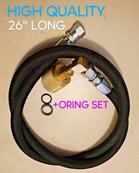 Lpghose-26 American Forklift Propane Tank Hose 26 Inch Long With Coupler Lpg Connector Oring Set Usa