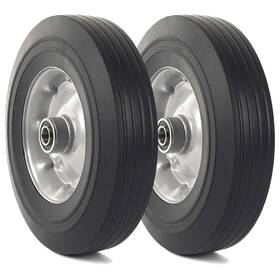 Ar-pro 810071110702 2-pack 10ftftx2.5ftft Flat Free Solid Rubber Replacement Tires - Flat-free Tire