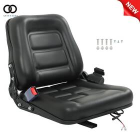 Autoooparts Apo281800 Universal Forklift Seat Fold Down With Safety Belt For Tractor Loader Excavator