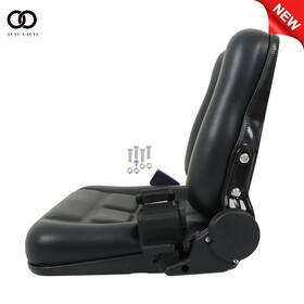Apo281928 Autoooparts Universal Fold Down Forklift Seat With Adjustable Angle Excavator Safety Belt