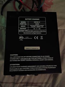 Hbf450-12 Ballymore Manlift Battery Charger 7 1/4 X 6 Part # 109450
