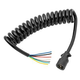 54006-043 Bargman Coiled 7 Way Trailer Wire End Connector Harness ... Fast Ship