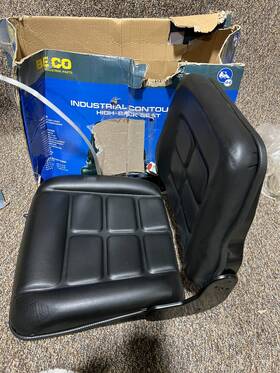 Sea-300indbe Beco Adjustable Seat For Industrial Forklift Replacement Black