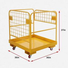 36yccclgk00000v0-1 Beetlea Forklift Safety Cage 36 Inch X36 Heavy Duty Man Basket 1150lbs Capacity