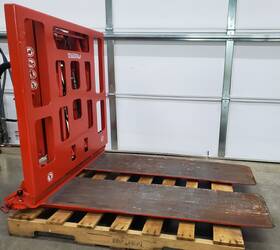 Pfne035s1448-34w Bolzoni Auramo Forklift Attachment Slip Sheet Push Pull 3500lb Fork Mounted