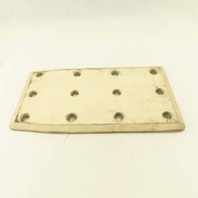 356629 Cascade 60f White Rubber Bolt On Contact Pad Paper Roll Clamp