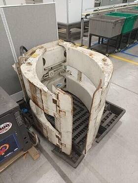 45f-rcp-05b Cascade Model 60 Inch Diameter Roll Clamp Class Ii Mount Rare