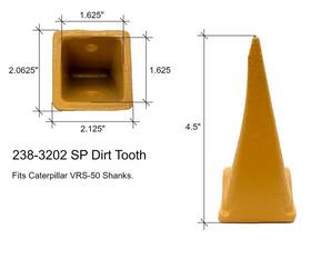 238-3202 Cat Genuine 2383202 Tooth