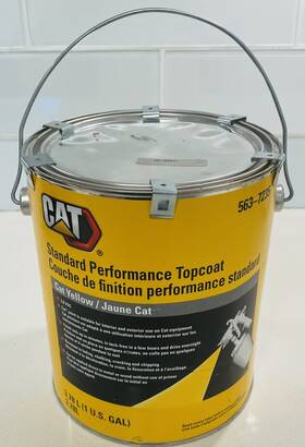 563-7235 Cat Unopened Yellow Paint 1 Gallon- Has A Few Dents