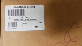 2831203 Clark New Nos Forklift A/c In Line Pressurizer Motor Part #