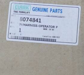 8074841 Clark Nos Forklift Operator Plat Wire Harness Part #