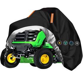 Cc-mc-72-190 Clawscover Riding Lawn Mowers Cover Waterproof Outdoor Durable Anti-uv 210d Black