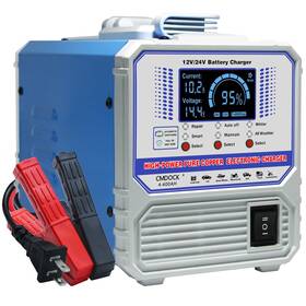 Bc-107 Cmdock Battery Chargers Automobile 12 Volt And 24v Smart Automatic Car Charger