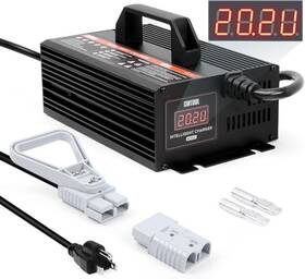 Bc202 Cmtool Forklift Battery Charger 24v 20a Smart Trickle With Lcd Display 24 Volt