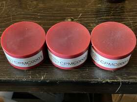 Cpmc0001 Combilift Lot Of Three - Combi Forklift Mast Carraige Nylon Wear Pads Red