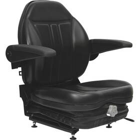 1224920 Concentric Black Talon High-back Suspension Seat With Folding Armrests Model#