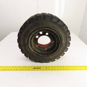 54600 Continental Cse-robust Sc 18 Forklift Tire And Rim 180/70-8 5-lug 4.33 R-8
