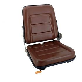 Cozyel1541545 Cozyel Pvc Forklift Seat Suspension Tractor With 140 Adjustable Back Brown