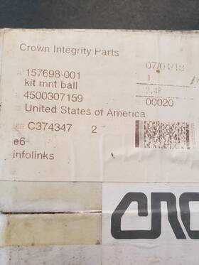 157698-001 Crown Mounting Ball Kit