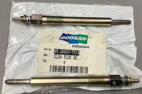 65.26803-7012 Daewoo Doosan Glow Plug Set 10.5v B78
