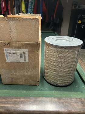 P181104 Donaldson Air Filter Clean Open Dirty Box From Sitting On Shelf